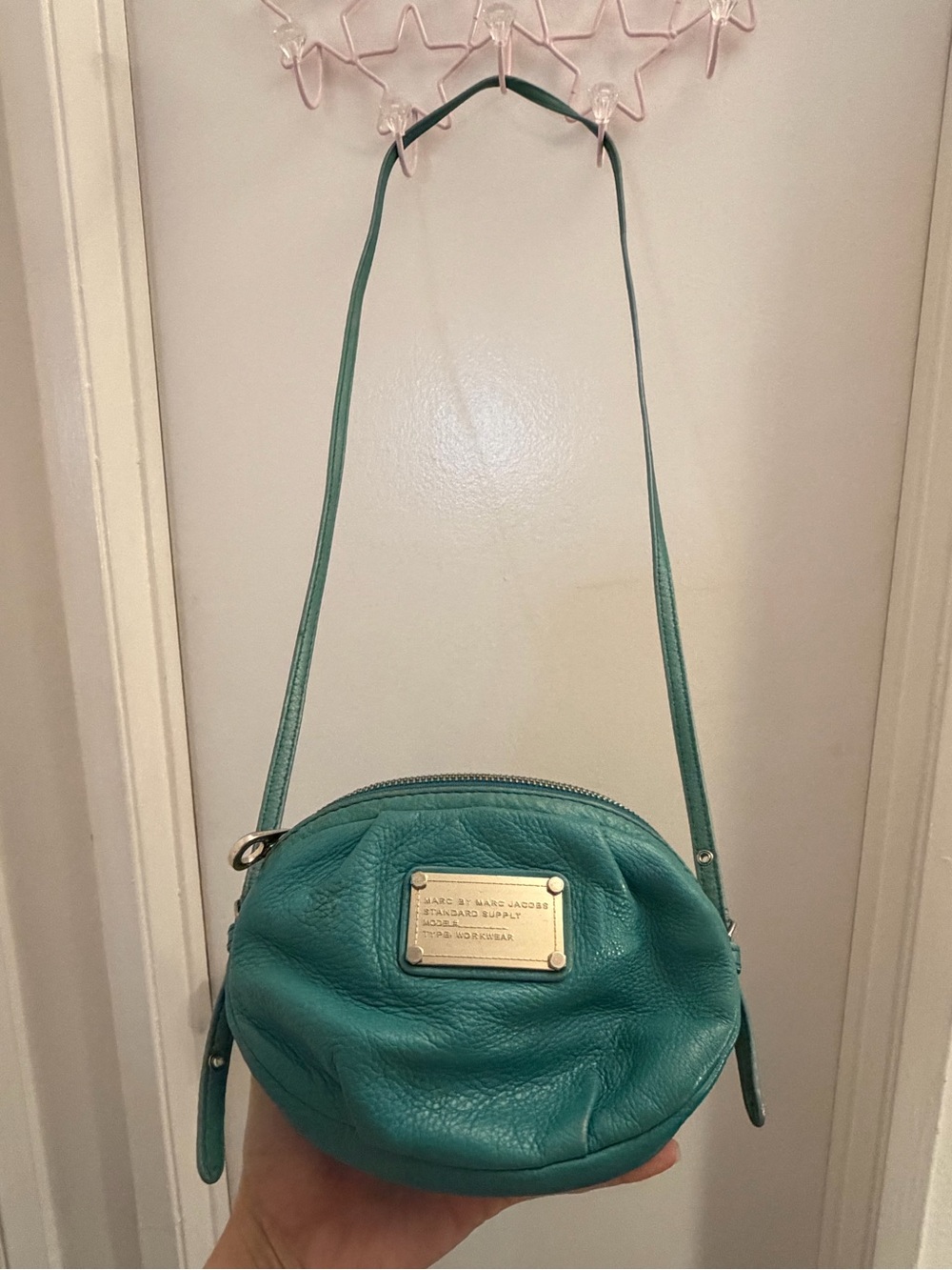 Marc by Marc Jacobs Teal Pebbled Leather Crossbody